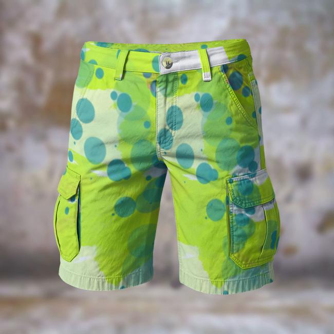 Preview: Cargohose mit Rex2 - Hose, lang oder kurz, bunt, 100% Polyester, Grösse S-5XL, fester Stoff, Normale Passform, Mischling, Mix, Mops